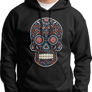 Día de los Muertos Dia De Los Muertos Sugar Skull Skeleton Halloween Mexicano Latino Hispano Sudadera con capucha Suéter