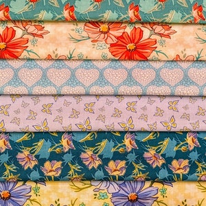 RJR Fabrics "Cold Spring Dream" Fabric Sampler by Mary McGuire - 14 Fabrics