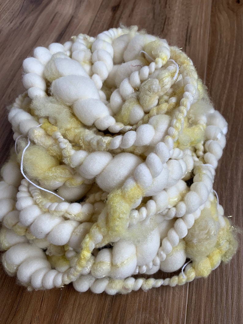 Handspun Art Yarn / Lock Yarn / Lamb Locks / Art Yarn / Bulky Etsy