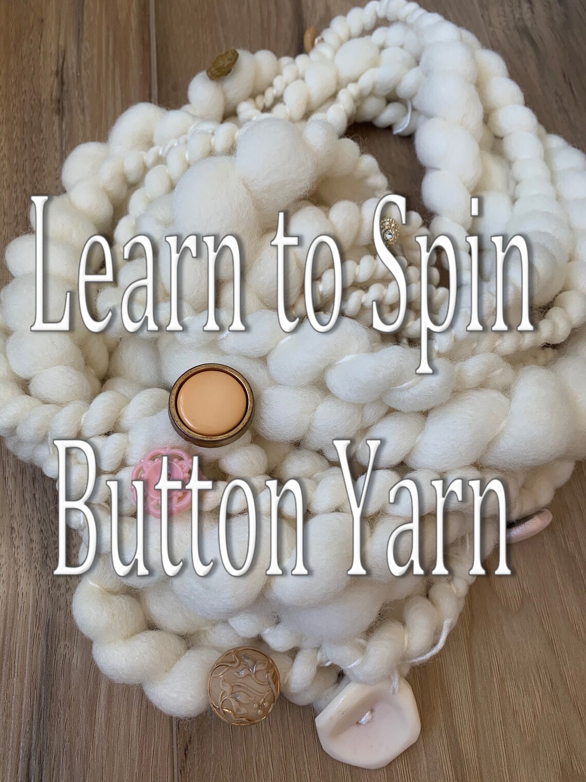 Button Yarn Tutorial/ How to Spin Button Yarn/ How to Video/ Etsy