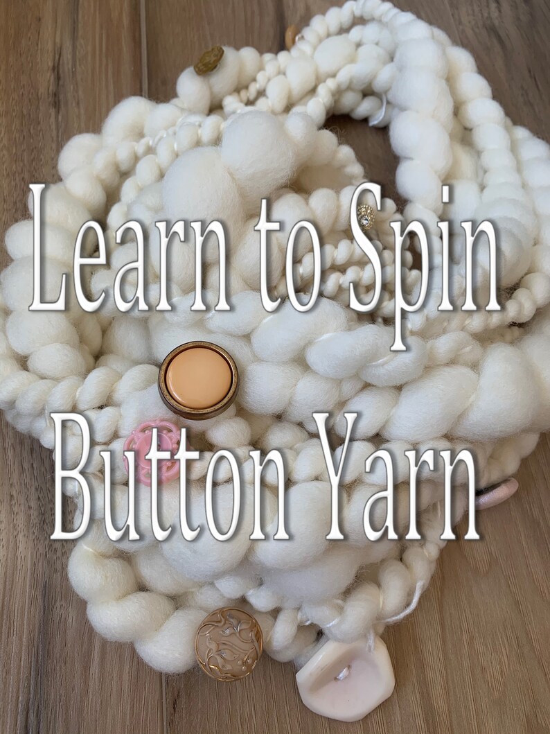 Button Yarn Tutorial/ How to Spin Button Yarn/ How to Video/ Etsy