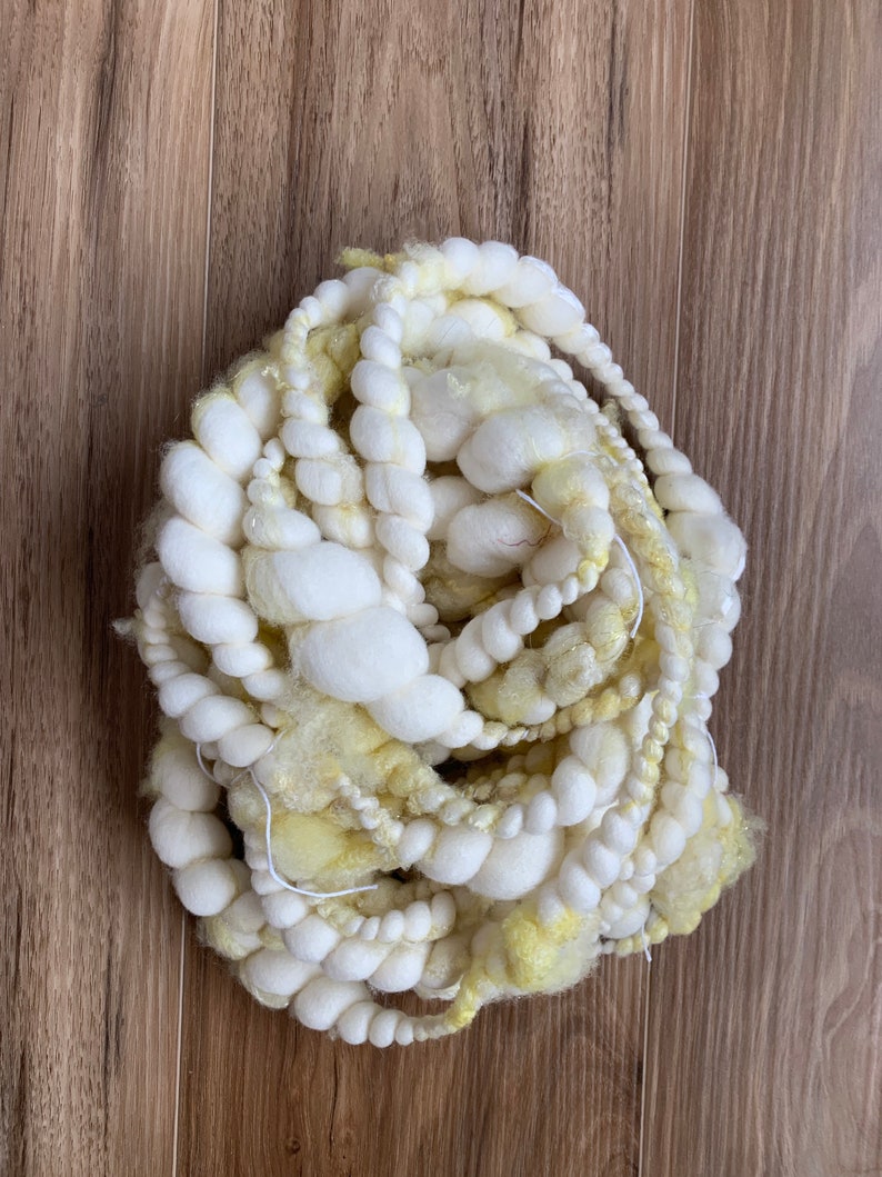 Handspun Art Yarn / Lock Yarn / Lamb Locks / Art Yarn / Bulky Etsy