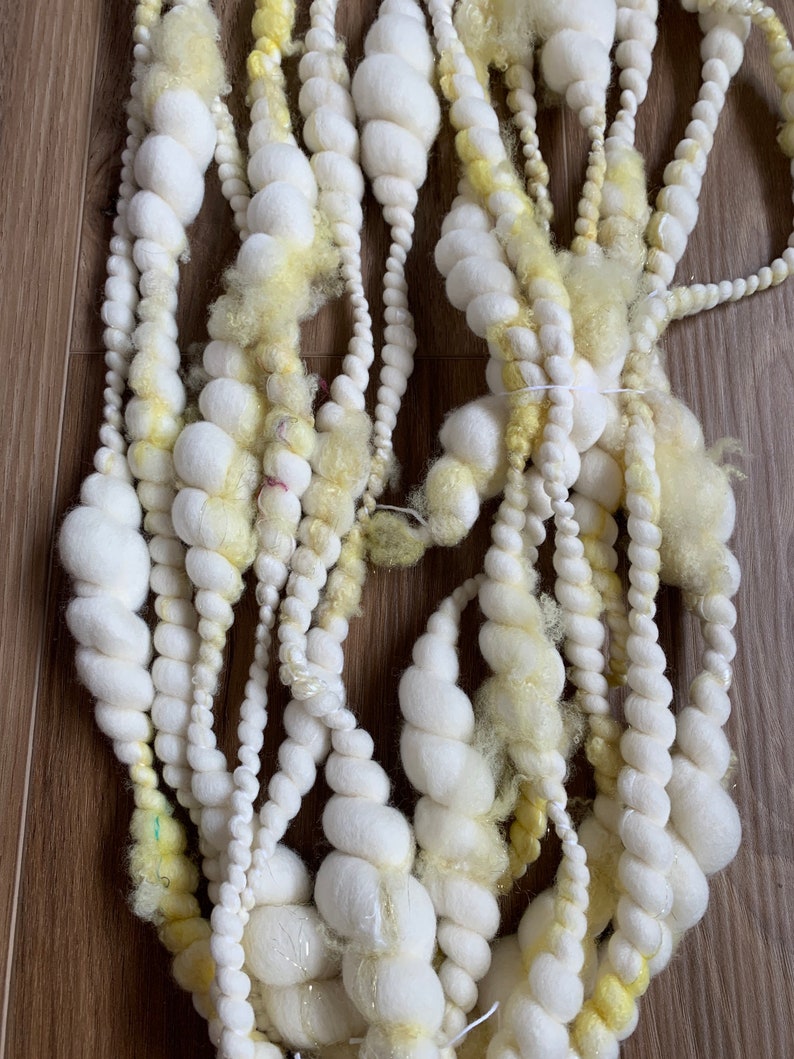 Handspun Art Yarn / Lock Yarn / Lamb Locks / Art Yarn / Bulky Etsy