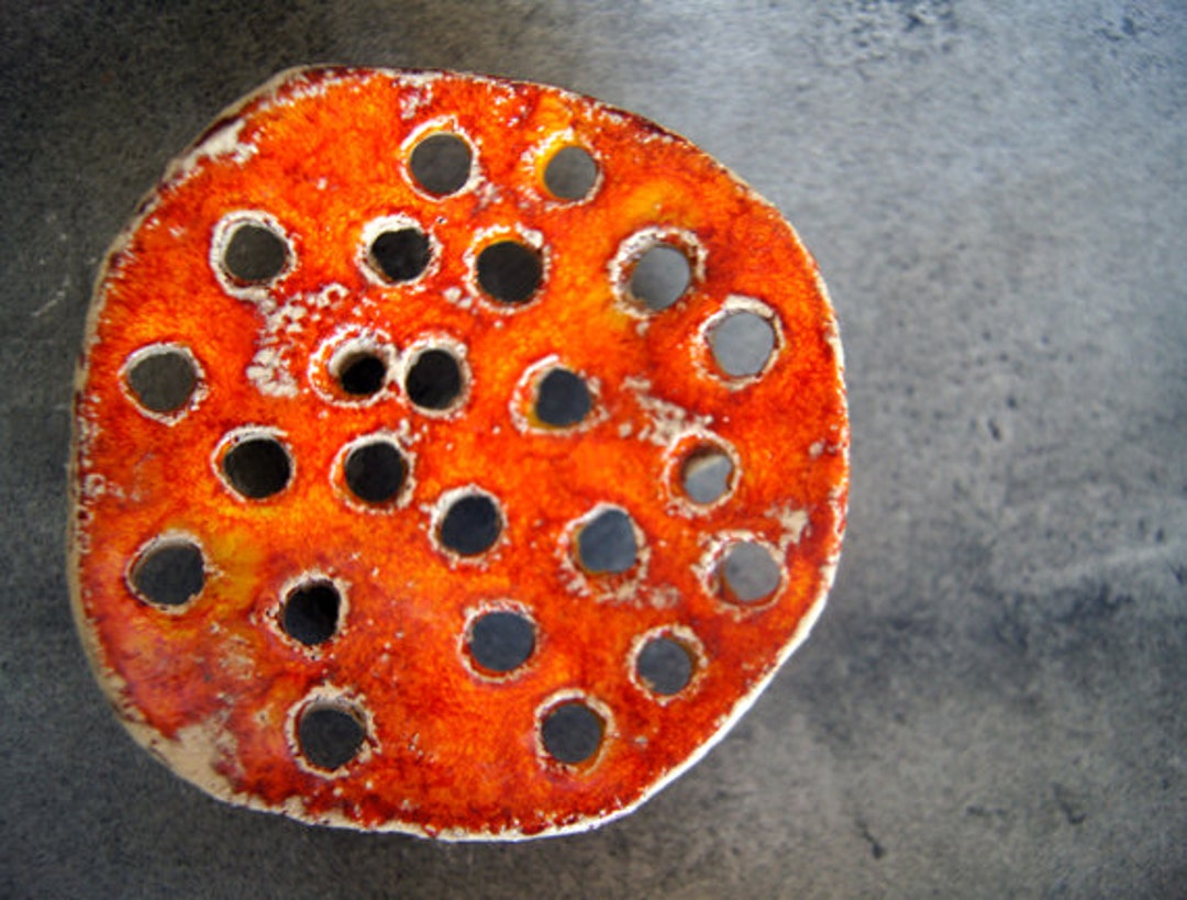 Orange Soap Dishceramic Soap Saverceramic Soap Dishsoap Etsy