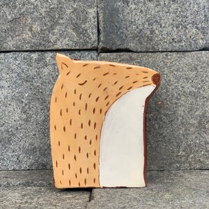 Fox Sponge Holder-Ceramic Holder-Napkin Holder-Ceramics And Pottery-Free Shipping image 3