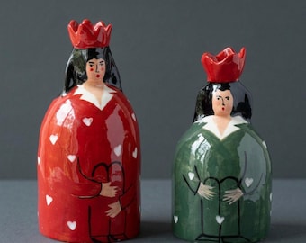 Handmade Ceramic Queen Inspired Candle Holders