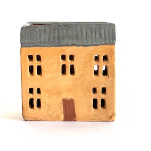 Pencil Holder-Candle Holder-Ceramic Village-Ceramic House-Christmas Gifts image 4