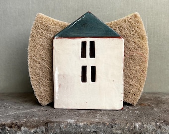Kitchen Storage-Sponge Holder-Napkin Holder-Ceramics-Cottagecore