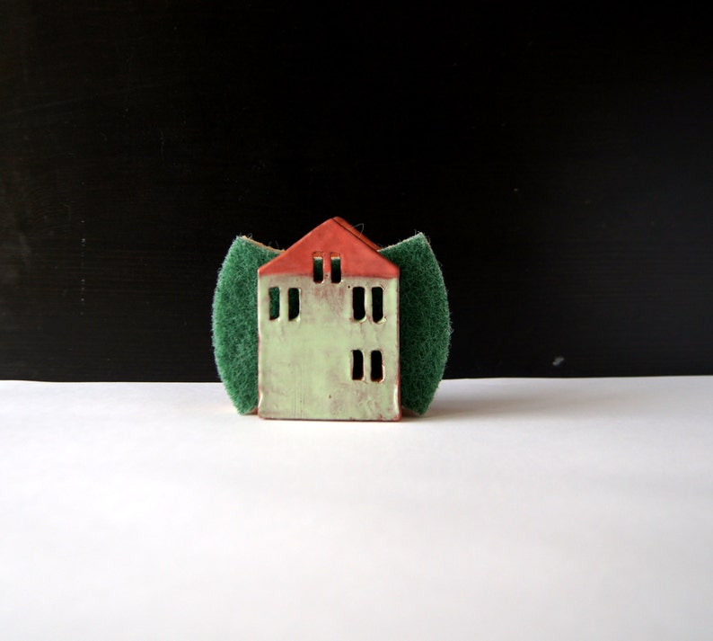 Napkin Holder-Sponge Holder-Ceramic House-Ceramics And Pottery-Housewarming Gift image 4