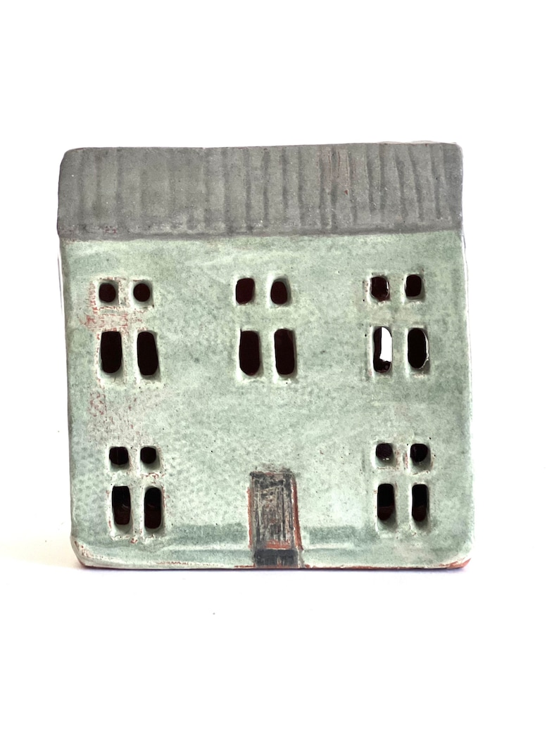 Pencil Holder-Candle Holder-Ceramic Village-Ceramic House-Christmas Gifts image 6