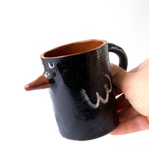 Love Birds-Pottery Mug-Ceramic Coffee Mug-Tea Cup-Bird Coffee Mug-Ceramic Mug-Handmade Pottery