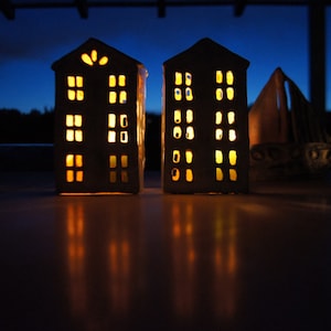 Outdoor Garden Decoration-Candle Lantern-Ceramic House-Ceramics And Pottery image 3