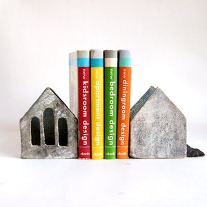 Serre-livres en céramique pour maison - Cadeau de pendaison de crémaillère - Céramique et poterie