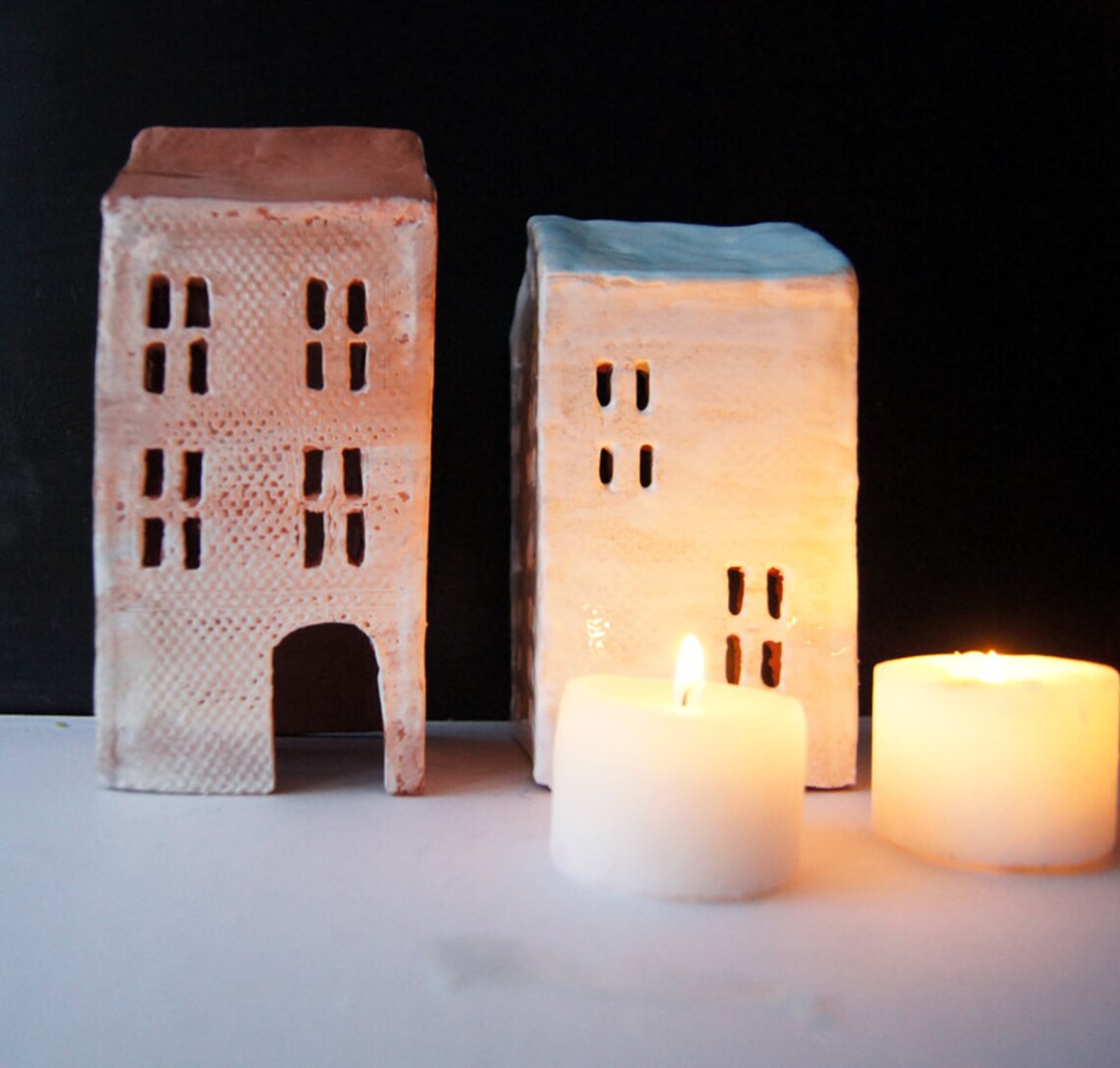 Mantle Decorcandle Holderceramic Housecandle Etsy