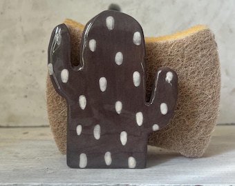 Ceamic Cactus-Sponge Holder For Kitchen -Ceramics And Pottery