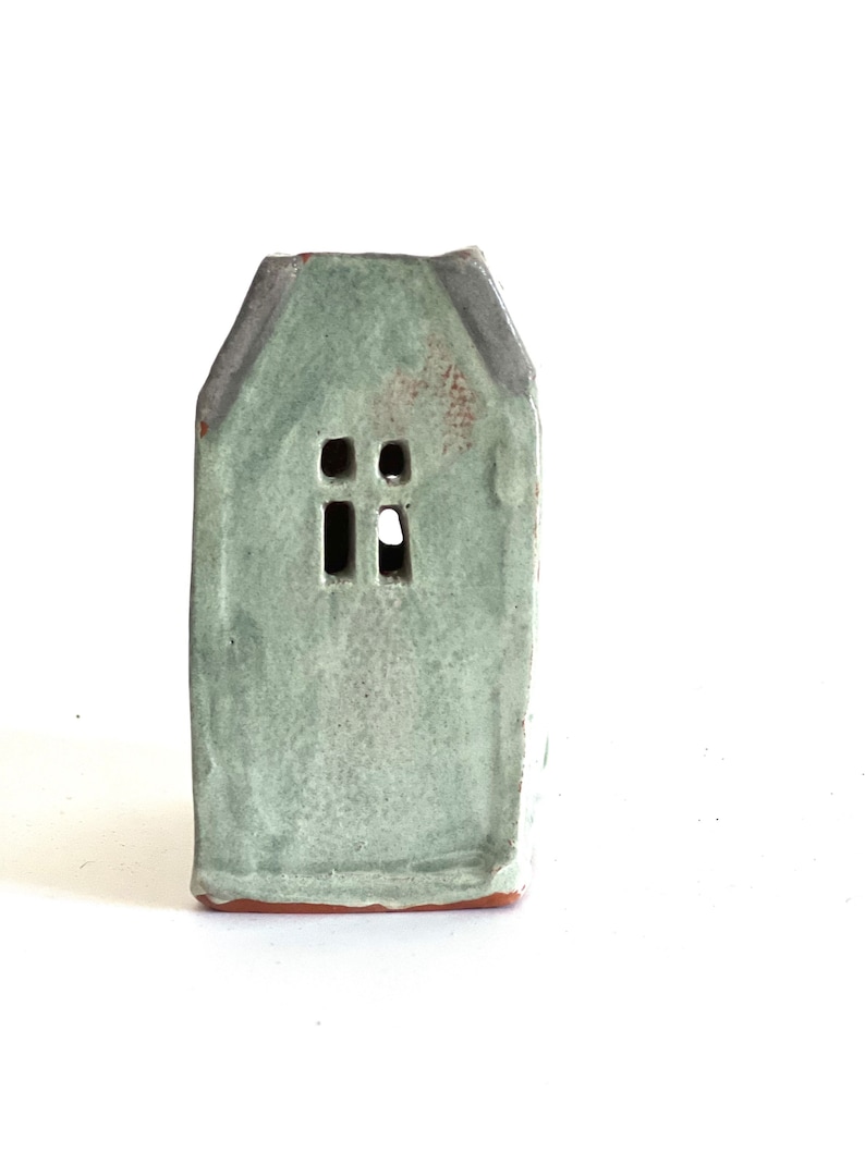 Pencil Holder-Candle Holder-Ceramic Village-Ceramic House-Christmas Gifts image 8