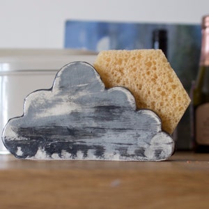 Wolke Schwamm Halter-Regen Serviettenhalter Keramik und Töpferei