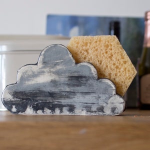 Cloud Sponge Holder-Rain-Napkin Holder-Ceramics And Pottery