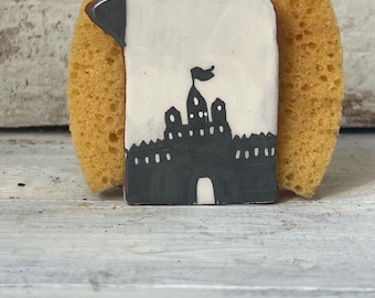 Ceramic Bird Napkin Holder-Sponge Holder-One Of A Kind- Hand Painted-New Design Weekly