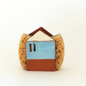 Sponge Holder-Napkin Holder Tin House-Ceramics And Pottery image 3