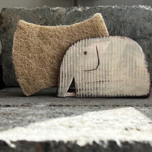 Küche Decor-Elephant-Schwamm-Halter-Serviettenhalter-Keramik und Töpferei
