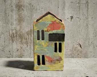 Pencil-Utensil-Holder-Pen Holder-Office Decor-Ceramic House-Christmas Gifts