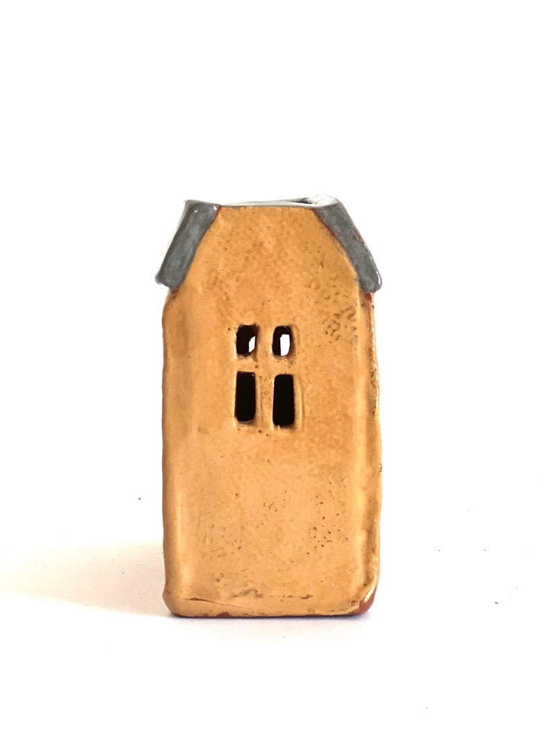 Pencil Holder-Candle Holder-Ceramic Village-Ceramic House-Christmas Gifts image 5