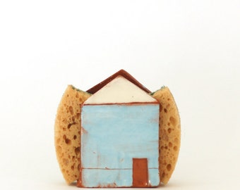 Sponge Holder-Napkin Holder- Tin House-Ceramics And Pottery