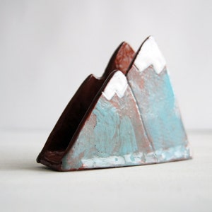 Mountain Sponge Holder-Napkin Holder-Housewarming New Home Gift-Ceramics And Pottery image 2