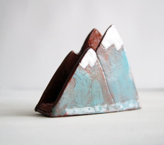 Mountain Sponge Holder Napkin Holder Housewarming New Home Gift Ceramics And Pottery