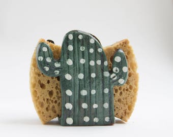 Cactus Decor-Sponge Holder-Napkin Holder-Ceramics And Pottery