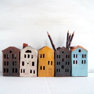 Gifts For Teachers-Ceramic Pencil Holder-Tealight And Candle Holder-Pottery image 1