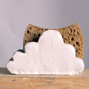 Cloud Sponge Holder-Napkin Holder-Ceramics And Pottery