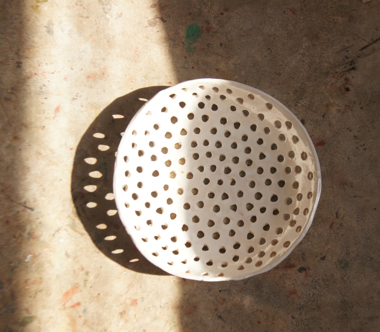 Bol de Fruits Blancs-Céramique et Poterie-Bol Service-Cadeau Mariage