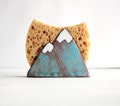 Mountain Sponge Holder-Napkin Holder-Housewarming -New Home Gift-Ceramics And Pottery