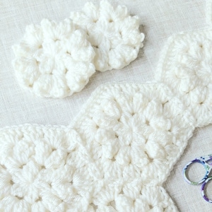 Crochet hexagon pattern, hexagon granny crochet blanket, flower crochet pattern, crochet blanket, hexagon pattern, Rosa Roo Heirloom blanket