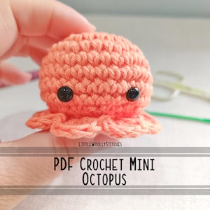 Crochet Octopus Pattern, Amigurumi Pattern, Sea Creature Crochet Pattern, Octopus Plushie, Crochet Pattern.