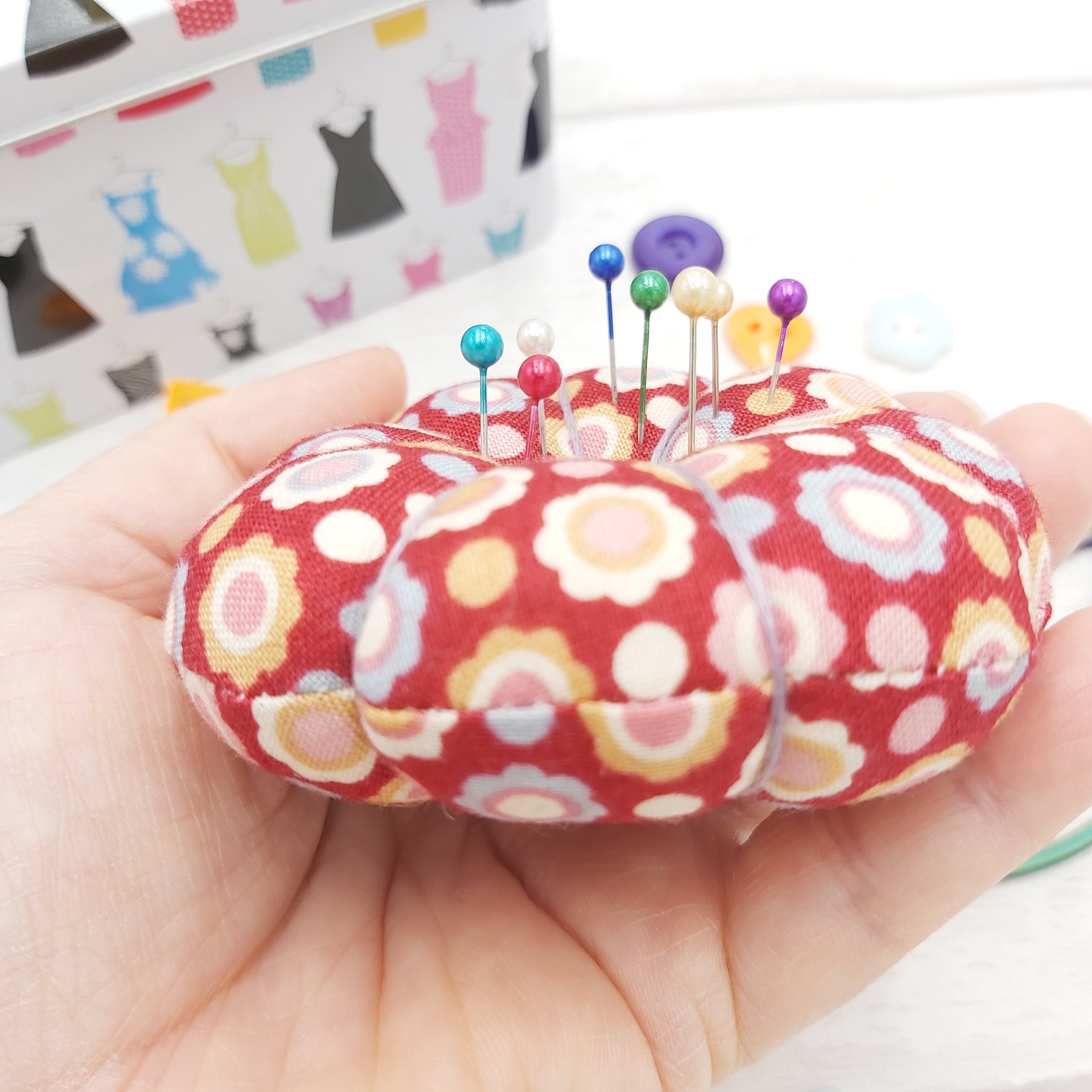 Handmade pin cushion perfect gift for any sewing enthusiast. Etsy
