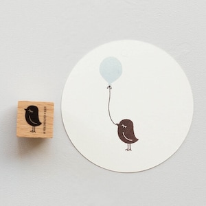 Stempel | Vogeldame klein  | Vogel  | Holzstempel   | Karten   |  DIY