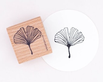 Stamp | Ginkgoblatt outline | Ginkgo leaf outline