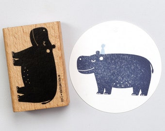 Stamp | Nilpferd | Hippo