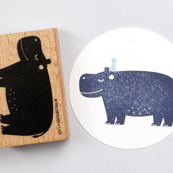 Stamp | Nilpferd | Hippo