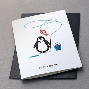 Card Pinguin - Just for you