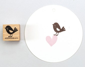 Stamp | Vogel mit Bäckchen | Bird with cheeks