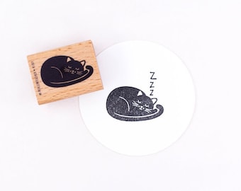 Stamp | Träumende Katze | Dreaming cat