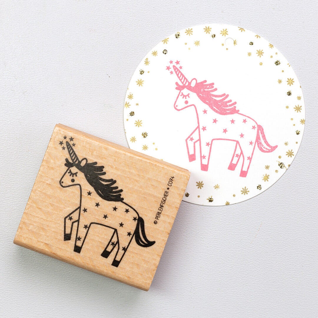 Funny Unicorn Transparent Clear Stamp Rubber Stamp and