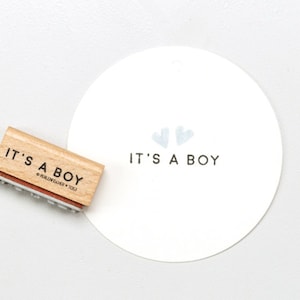 Stempel | Het is een jongen