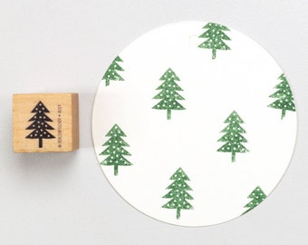 Stamp | Tannenbaum mit Punkten | Fir tree with dots