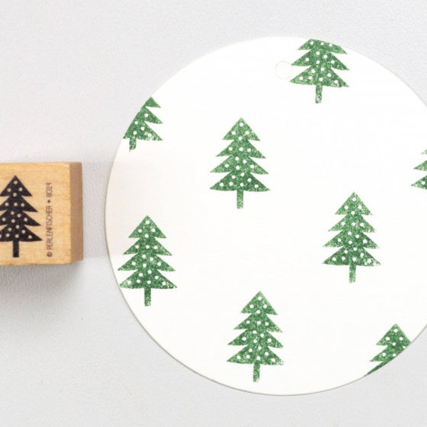 Stempel | Tannenbaum mit Punkten | Fir tree with dots