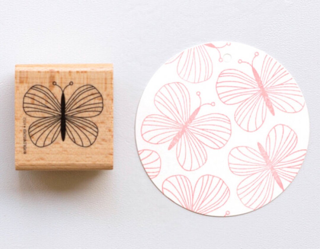 Group of Butterflies 1609F Butterfly Rubber Stamp, Insect, Animal,  Wildlife, Nature Stamping